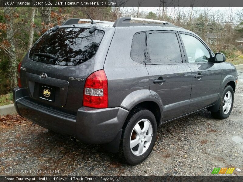 Dark Titanium Gray Metallic / Gray 2007 Hyundai Tucson GLS