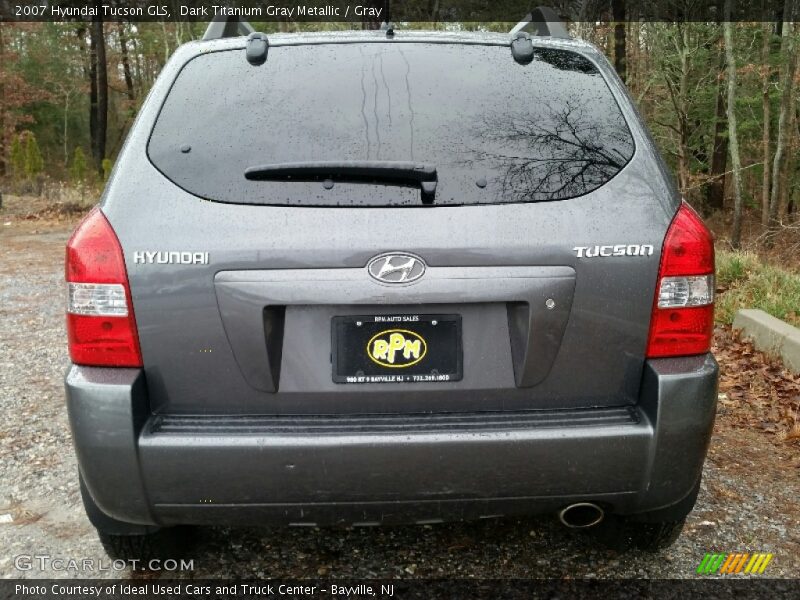 Dark Titanium Gray Metallic / Gray 2007 Hyundai Tucson GLS