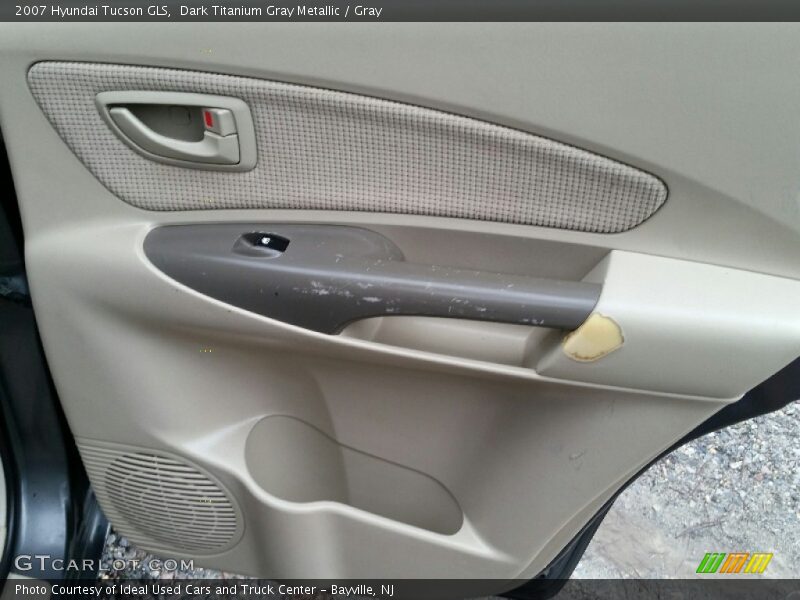 Dark Titanium Gray Metallic / Gray 2007 Hyundai Tucson GLS