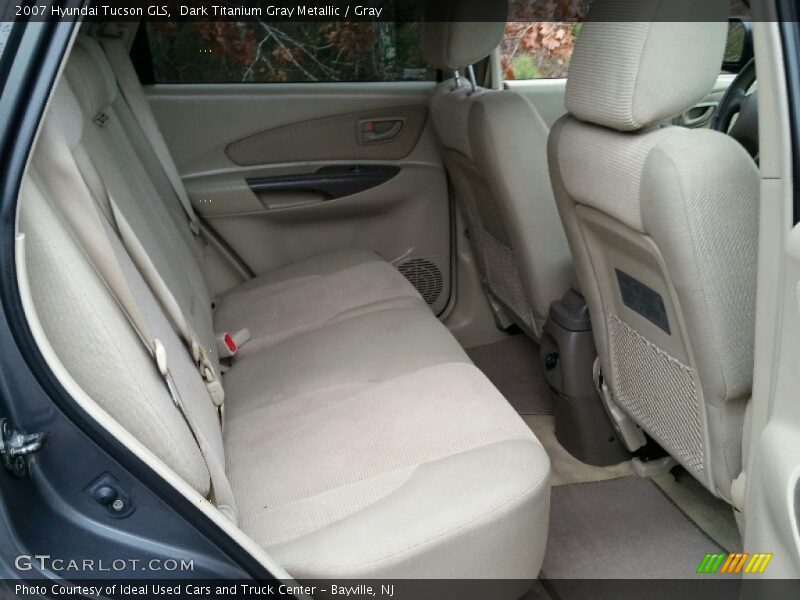 Dark Titanium Gray Metallic / Gray 2007 Hyundai Tucson GLS