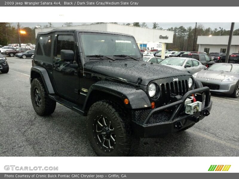 Black / Dark Slate Gray/Medium Slate Gray 2009 Jeep Wrangler Sahara 4x4