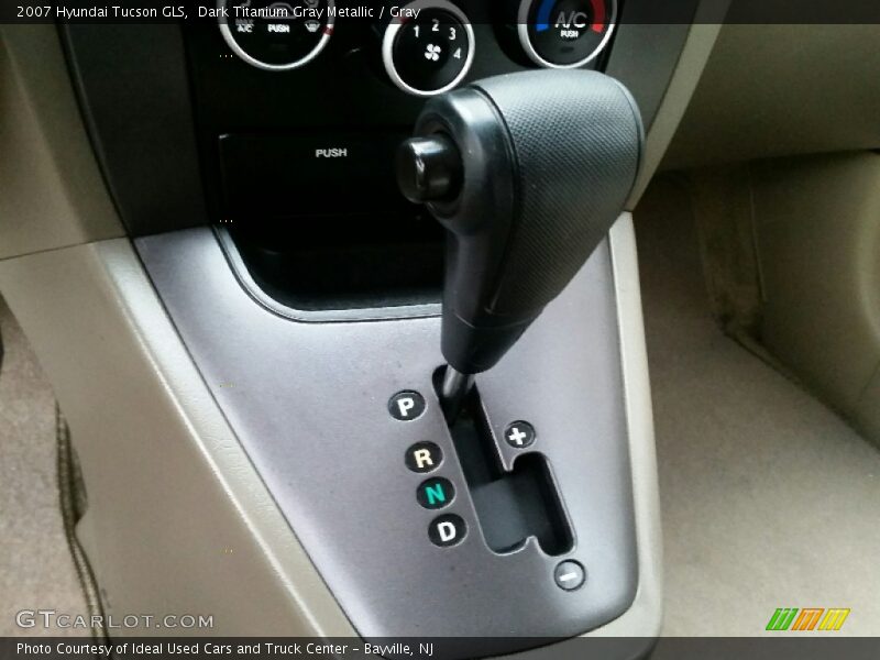 Dark Titanium Gray Metallic / Gray 2007 Hyundai Tucson GLS