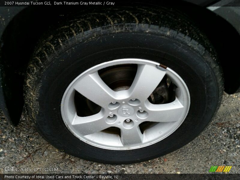 Dark Titanium Gray Metallic / Gray 2007 Hyundai Tucson GLS
