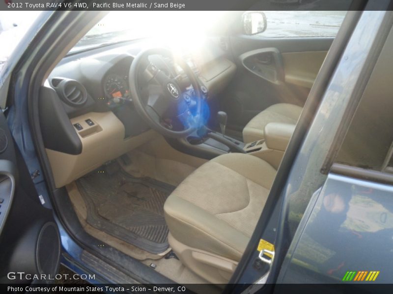 Pacific Blue Metallic / Sand Beige 2012 Toyota RAV4 V6 4WD
