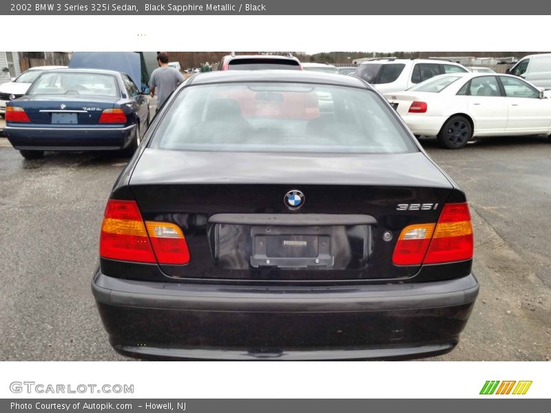 Black Sapphire Metallic / Black 2002 BMW 3 Series 325i Sedan