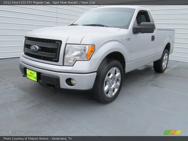 Ingot Silver Metallic / Steel Gray 2013 Ford F150 STX Regular Cab