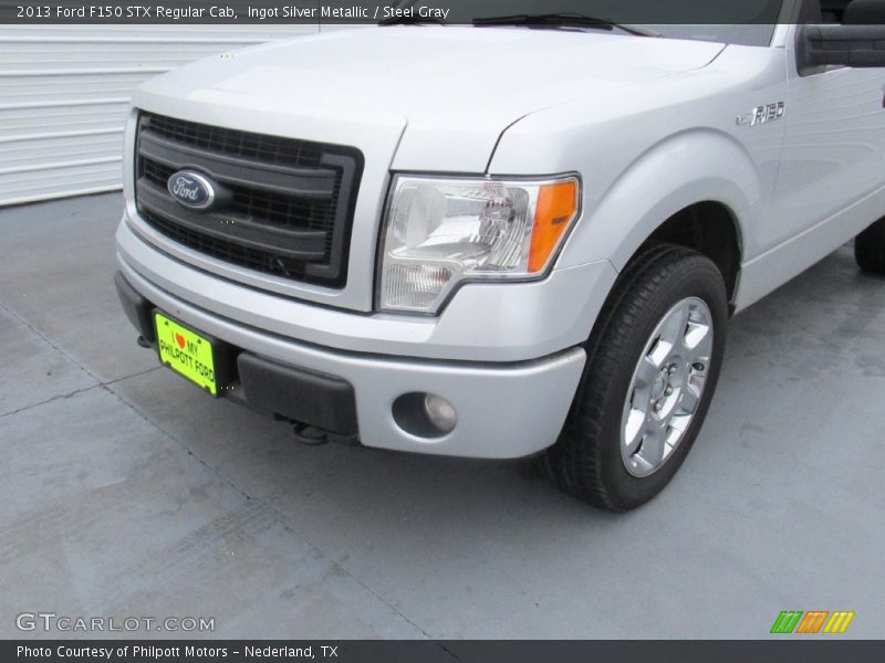 Ingot Silver Metallic / Steel Gray 2013 Ford F150 STX Regular Cab