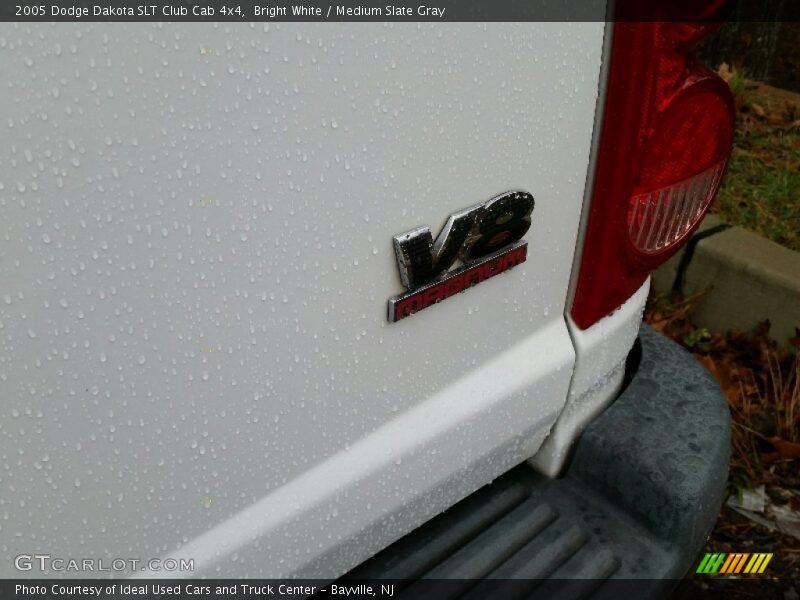 Bright White / Medium Slate Gray 2005 Dodge Dakota SLT Club Cab 4x4