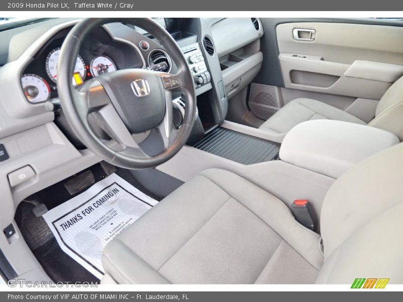 Taffeta White / Gray 2009 Honda Pilot LX