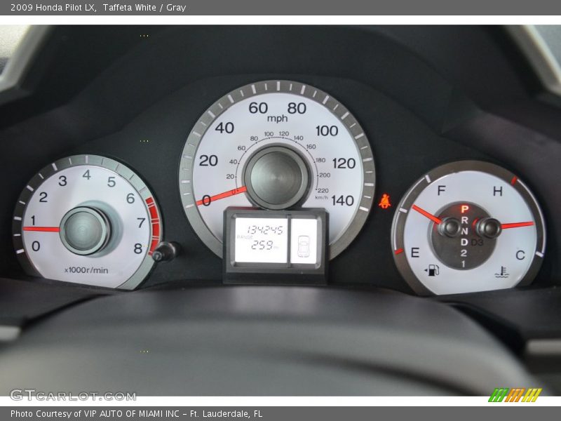 Taffeta White / Gray 2009 Honda Pilot LX