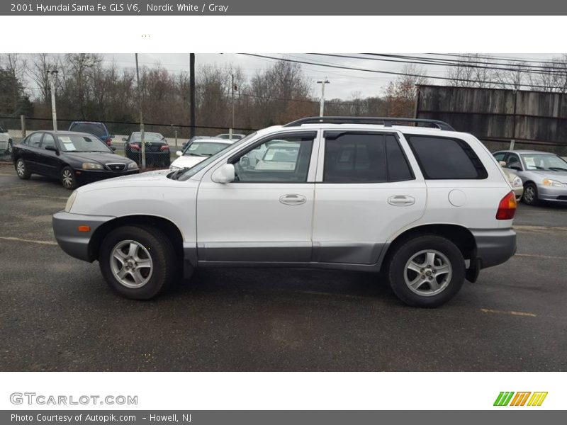 Nordic White / Gray 2001 Hyundai Santa Fe GLS V6