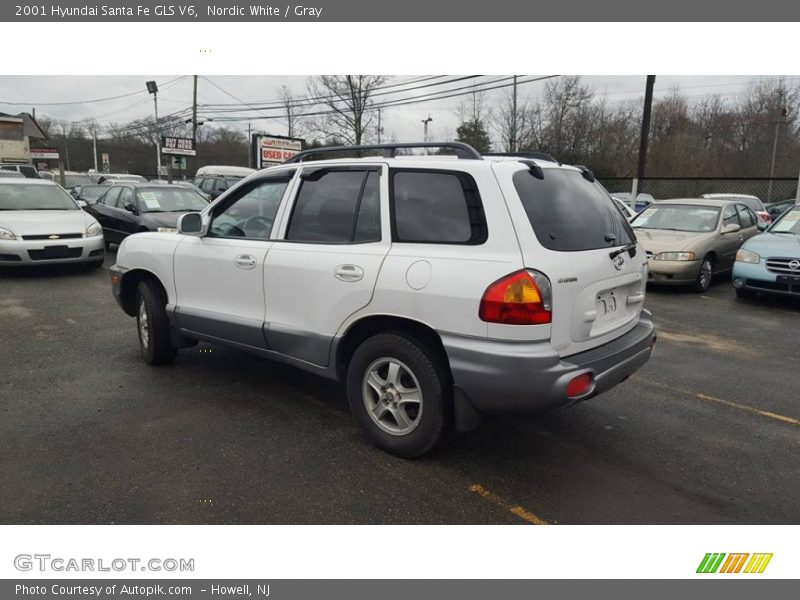 Nordic White / Gray 2001 Hyundai Santa Fe GLS V6