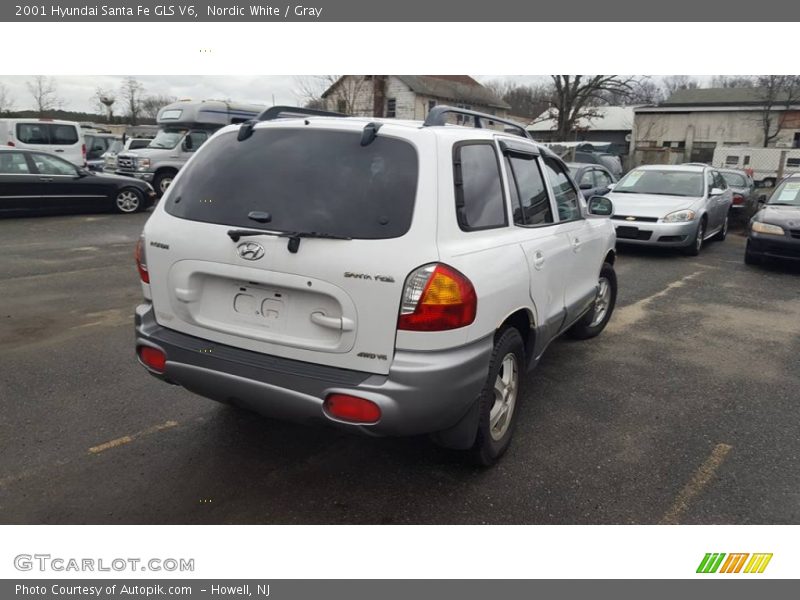 Nordic White / Gray 2001 Hyundai Santa Fe GLS V6