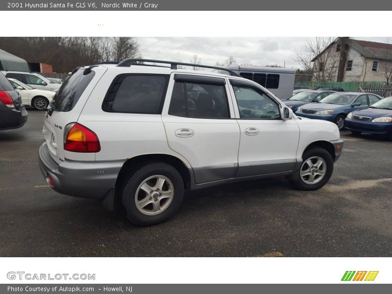 Nordic White / Gray 2001 Hyundai Santa Fe GLS V6