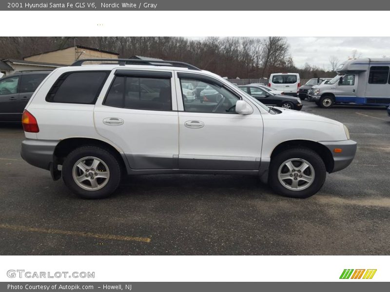 Nordic White / Gray 2001 Hyundai Santa Fe GLS V6
