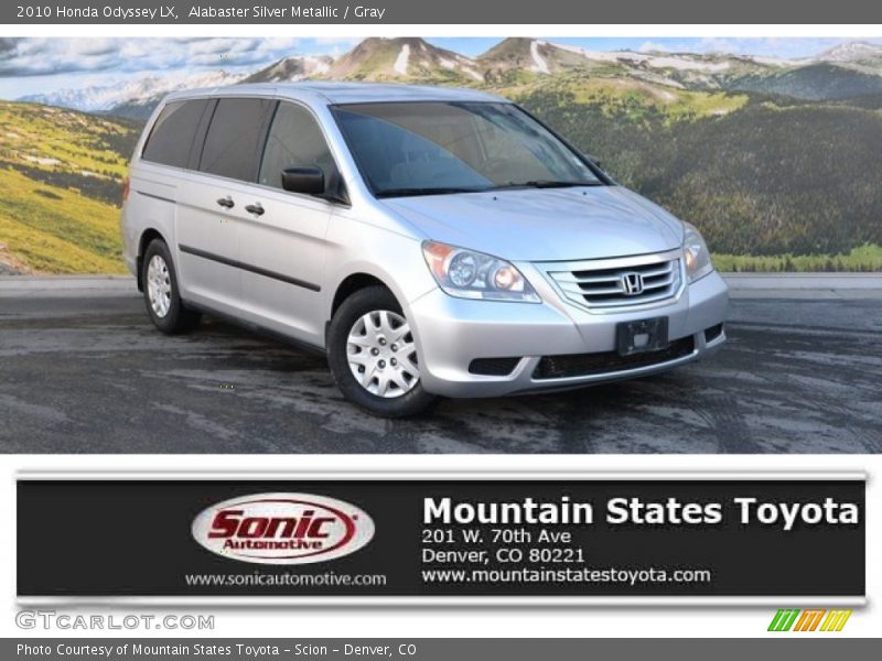 Alabaster Silver Metallic / Gray 2010 Honda Odyssey LX