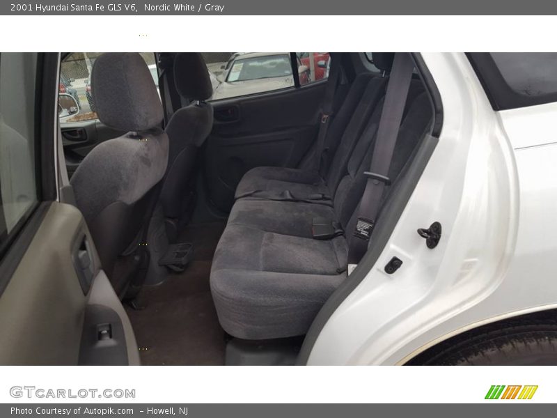 Nordic White / Gray 2001 Hyundai Santa Fe GLS V6