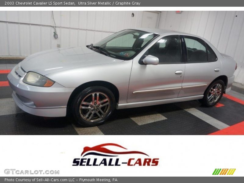 Ultra Silver Metallic / Graphite Gray 2003 Chevrolet Cavalier LS Sport Sedan