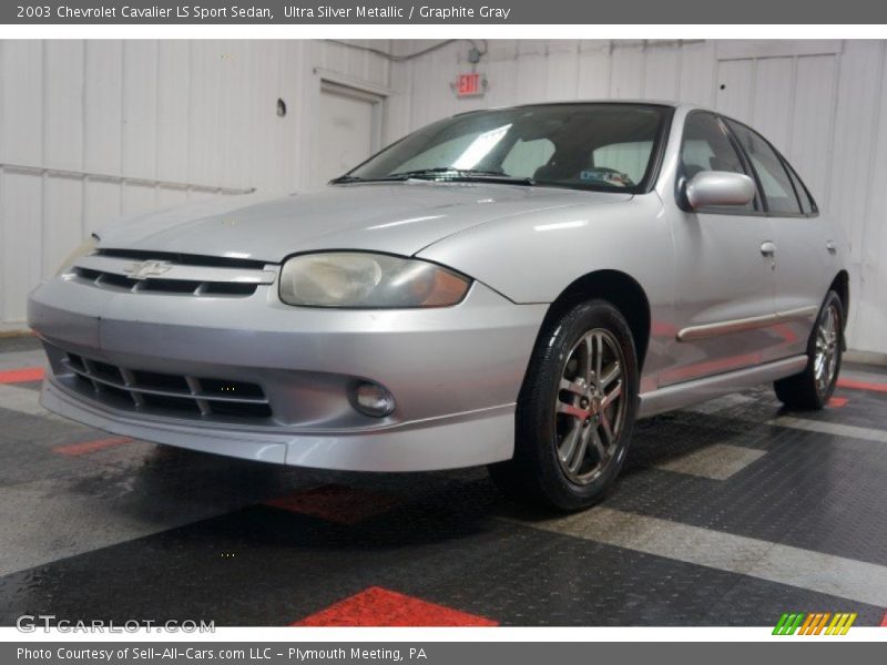 Ultra Silver Metallic / Graphite Gray 2003 Chevrolet Cavalier LS Sport Sedan