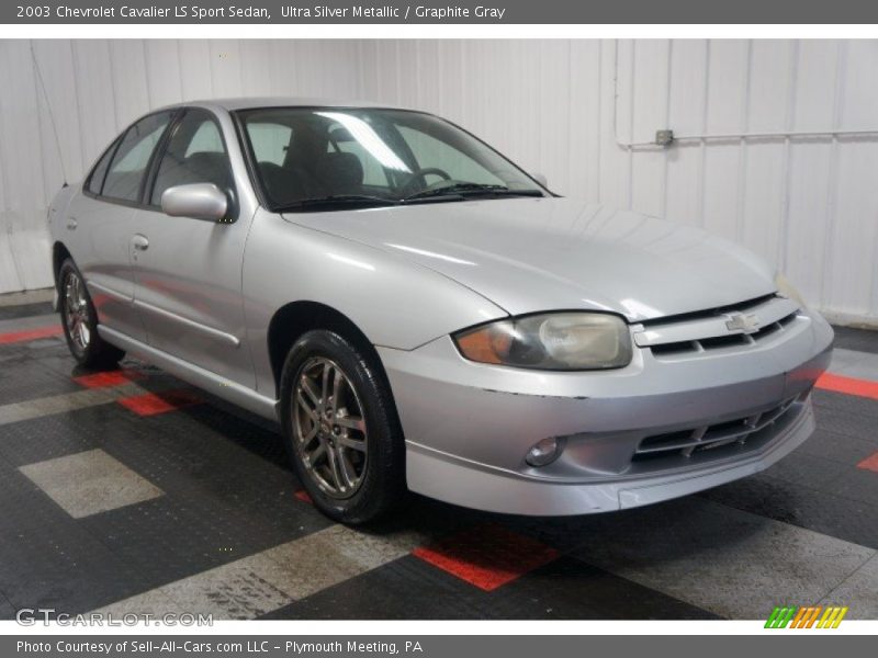 Ultra Silver Metallic / Graphite Gray 2003 Chevrolet Cavalier LS Sport Sedan