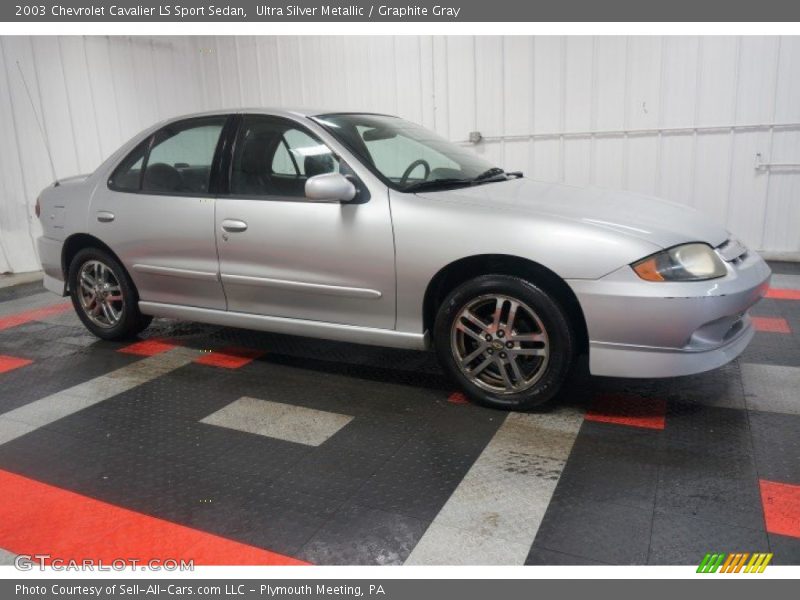 Ultra Silver Metallic / Graphite Gray 2003 Chevrolet Cavalier LS Sport Sedan