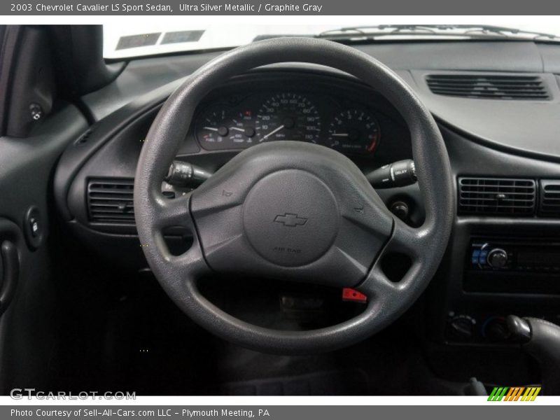 Ultra Silver Metallic / Graphite Gray 2003 Chevrolet Cavalier LS Sport Sedan