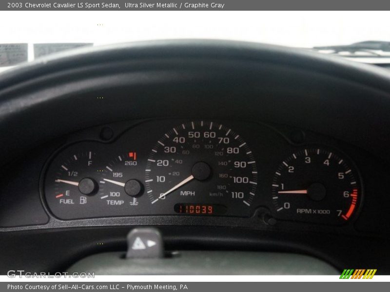 Ultra Silver Metallic / Graphite Gray 2003 Chevrolet Cavalier LS Sport Sedan