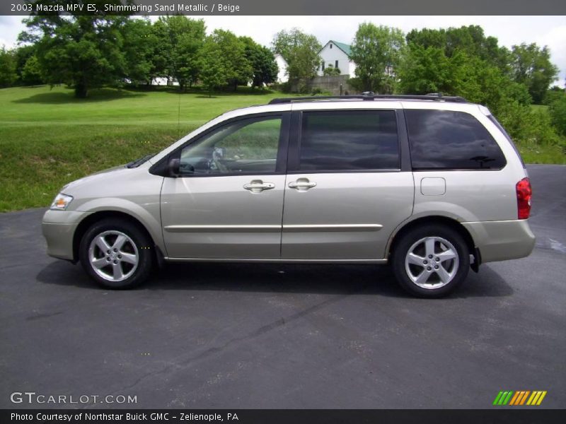 Shimmering Sand Metallic / Beige 2003 Mazda MPV ES