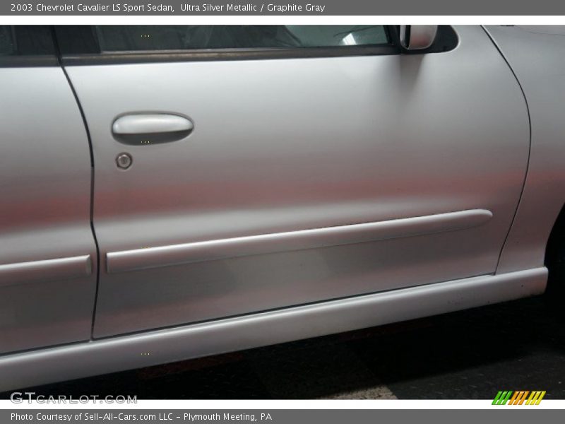 Ultra Silver Metallic / Graphite Gray 2003 Chevrolet Cavalier LS Sport Sedan