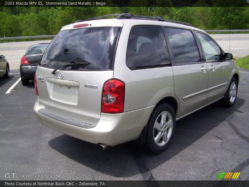 Shimmering Sand Metallic / Beige 2003 Mazda MPV ES