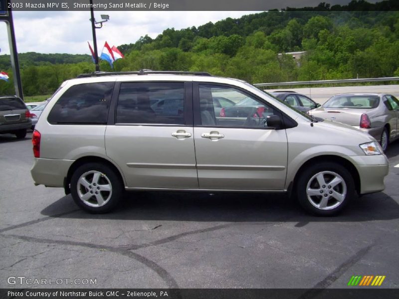 Shimmering Sand Metallic / Beige 2003 Mazda MPV ES