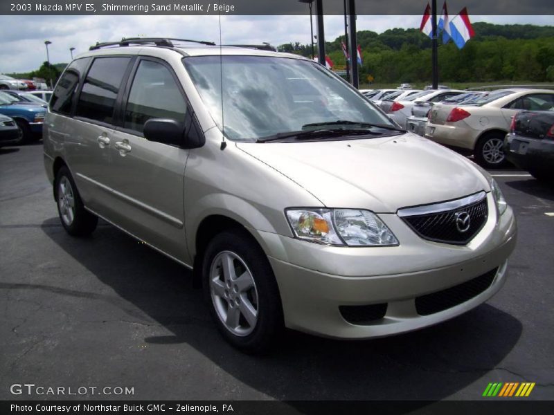 Shimmering Sand Metallic / Beige 2003 Mazda MPV ES