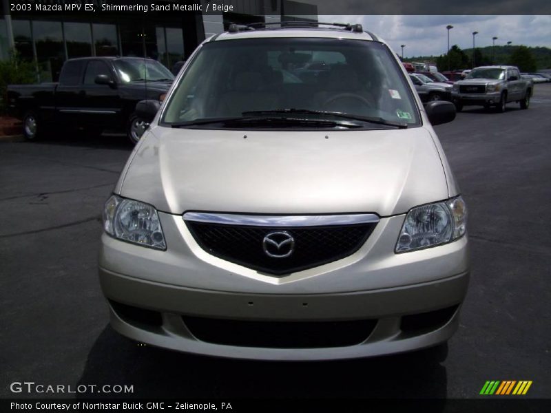 Shimmering Sand Metallic / Beige 2003 Mazda MPV ES