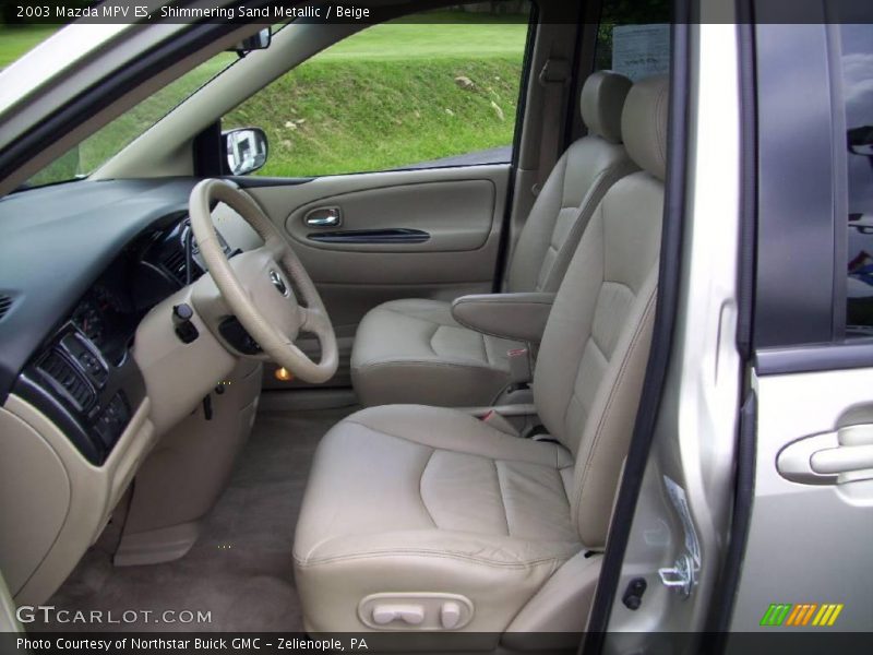 Shimmering Sand Metallic / Beige 2003 Mazda MPV ES