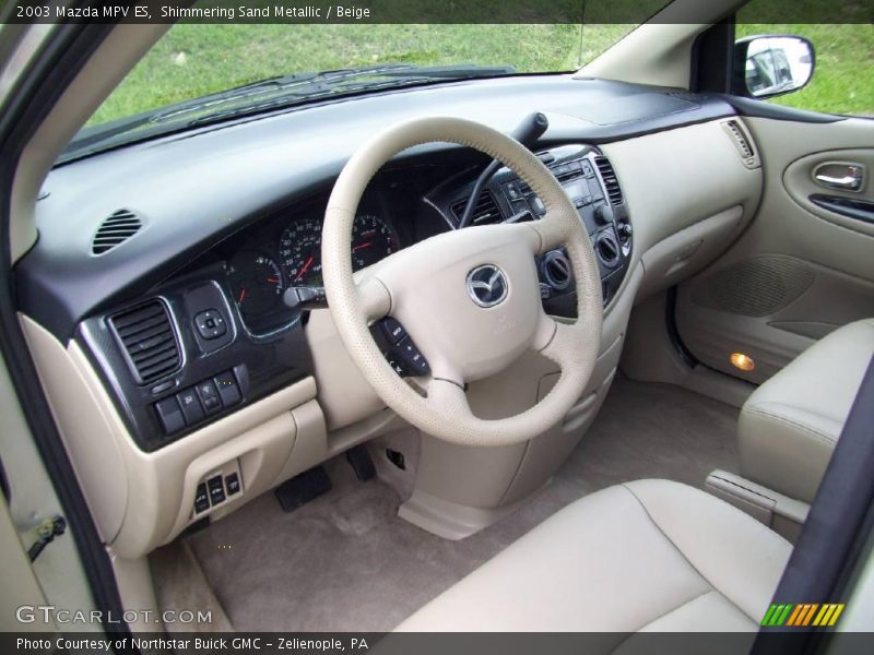 Shimmering Sand Metallic / Beige 2003 Mazda MPV ES