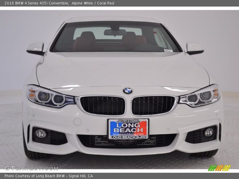 Alpine White / Coral Red 2016 BMW 4 Series 435i Convertible