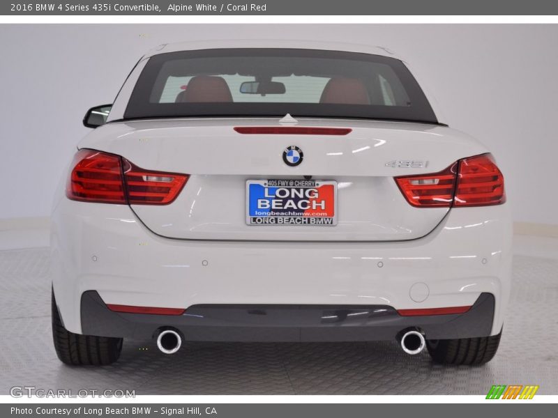 Alpine White / Coral Red 2016 BMW 4 Series 435i Convertible