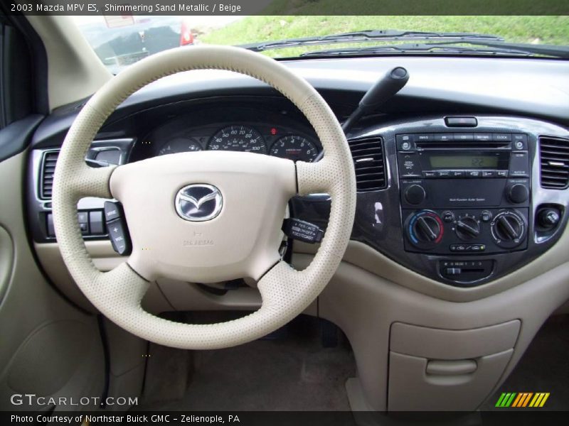 Shimmering Sand Metallic / Beige 2003 Mazda MPV ES