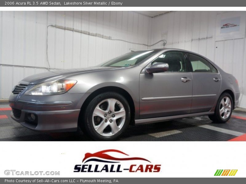 Lakeshore Silver Metallic / Ebony 2006 Acura RL 3.5 AWD Sedan