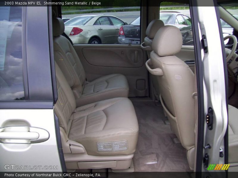 Shimmering Sand Metallic / Beige 2003 Mazda MPV ES
