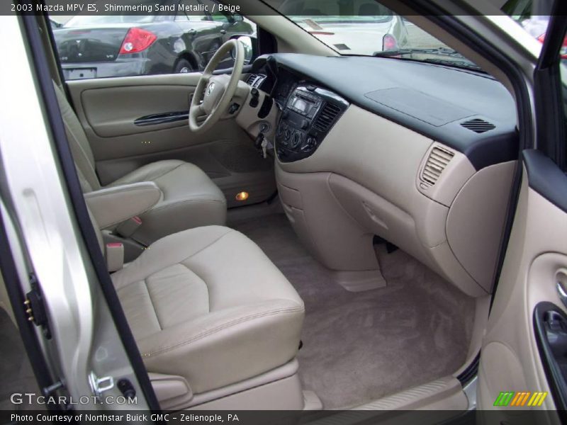 Shimmering Sand Metallic / Beige 2003 Mazda MPV ES