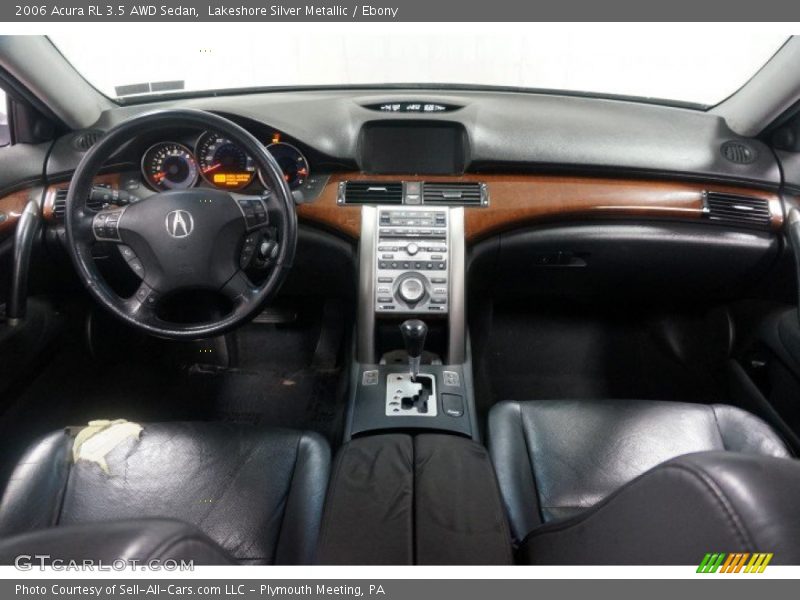 Lakeshore Silver Metallic / Ebony 2006 Acura RL 3.5 AWD Sedan