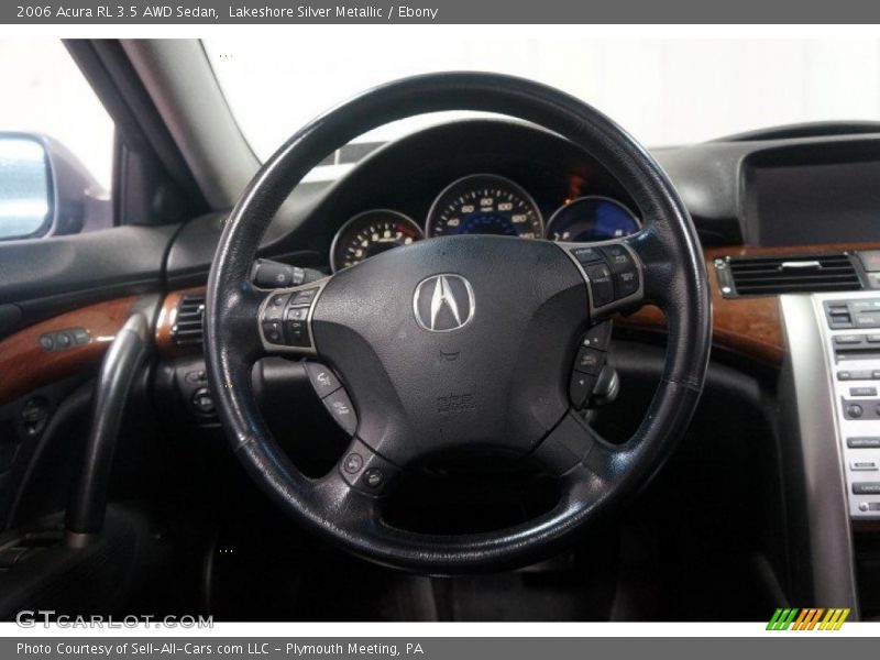 Lakeshore Silver Metallic / Ebony 2006 Acura RL 3.5 AWD Sedan