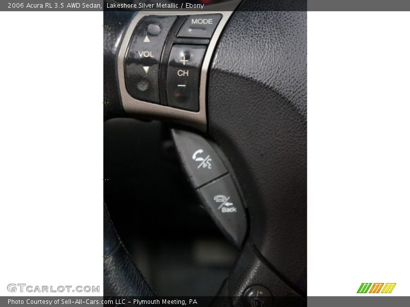 Lakeshore Silver Metallic / Ebony 2006 Acura RL 3.5 AWD Sedan