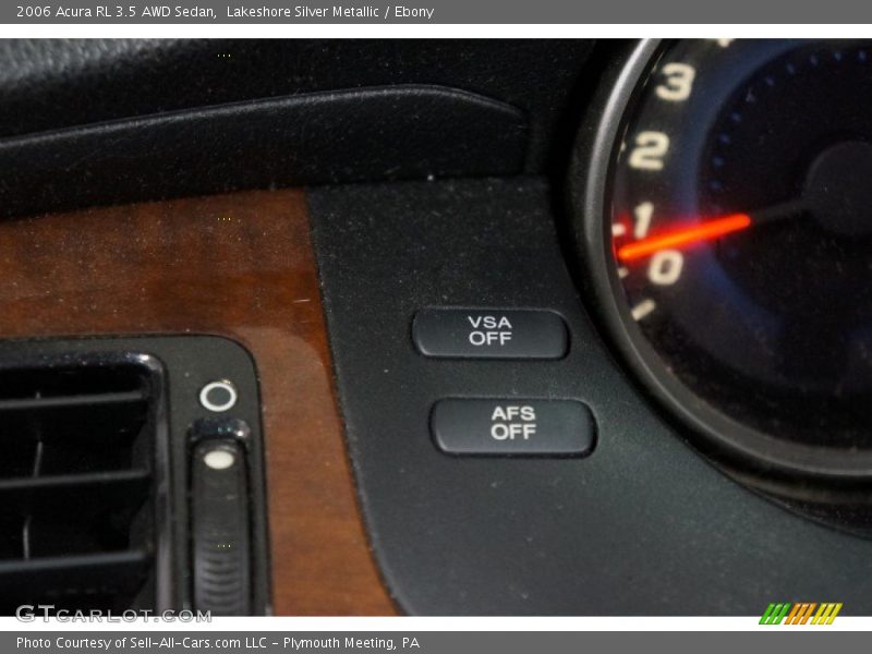 Lakeshore Silver Metallic / Ebony 2006 Acura RL 3.5 AWD Sedan