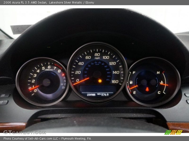 Lakeshore Silver Metallic / Ebony 2006 Acura RL 3.5 AWD Sedan