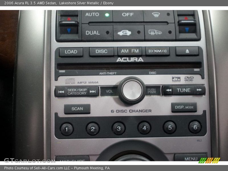 Lakeshore Silver Metallic / Ebony 2006 Acura RL 3.5 AWD Sedan