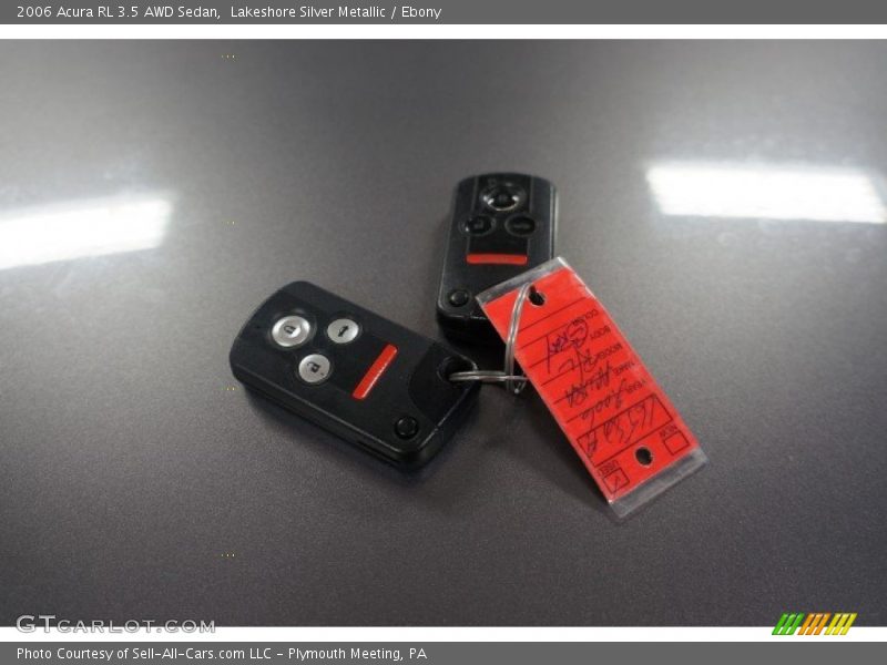 Lakeshore Silver Metallic / Ebony 2006 Acura RL 3.5 AWD Sedan