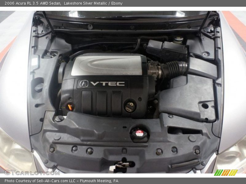 Lakeshore Silver Metallic / Ebony 2006 Acura RL 3.5 AWD Sedan