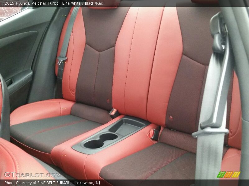 Elite White / Black/Red 2015 Hyundai Veloster Turbo